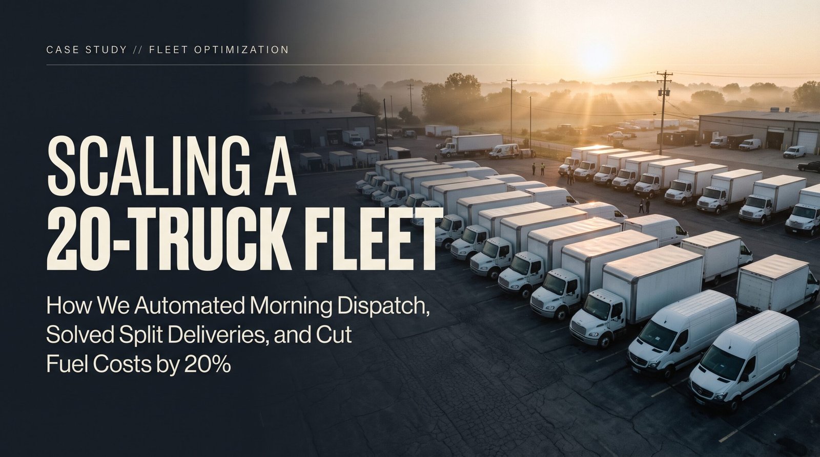 Scaling a 20 truck fleet route